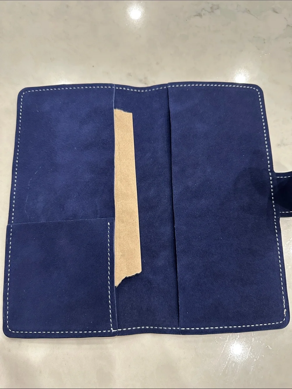 Navy Suede Hobonichi weeks and weeks mega planner cover